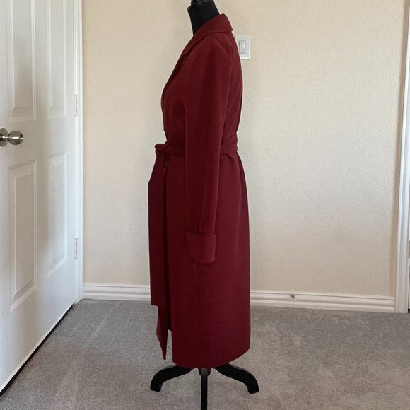 The Fifth Label Women's Belted Trench Coat in Maroon (Deep Red) - Medium - Picture 2 of 8